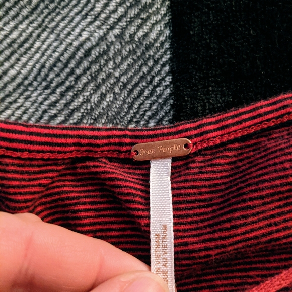 Free People Penelope Puff Sleeve Red Top size M - Picture 6 of 12